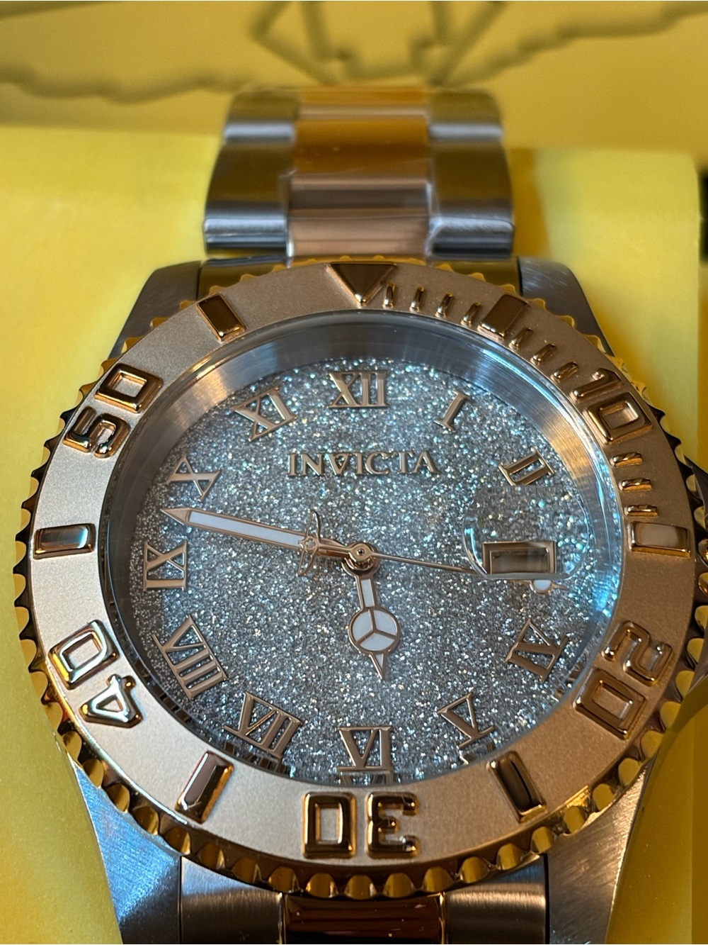 Invicta Collectors Diver- Aureborne Swiss Ronda Two Tone FLOODED DIAL Watch 40MM - Picture 5 of 11